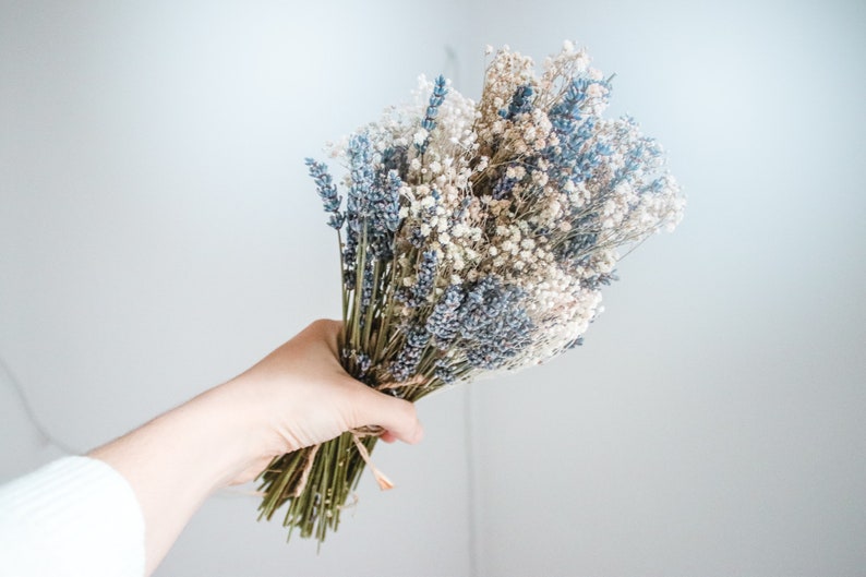 Lavender Bouquet Dried Lavender Darling Bridal Bouquet Dried Flower Bouquet Lavender Wedding Bridesmaid Bouquet Lavender Bunch