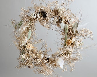 Modern christmas wreath no.2 / soft winter door wreath christmas decoration / christmas wreath / xmas door wreath