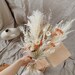 Pampas and Prairie Orange Touch Bouquet / Pampas Grass Dried Grasses Bouquet / Dried Flower Bouquet / Boho Bridal Bouquet 