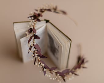 Couronne respiratoire de bébé en eucalyptus véritable / terra séché / couronne de gypsophile / couronne de fleurs séchées véritables / couronne de mariage séchée