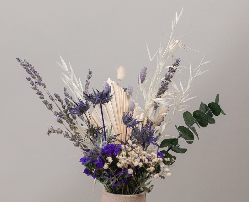 Dried Scottish Thistle & Dried Lavender and Purple Wildflowers Etsy
