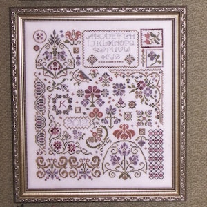 Rosewood Manor Designs / Karen Kluba ~ SS-103 Flowers Of Rosehall - Optional Valdani COTTON Pack