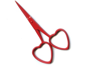Kelmscott Designs 3.75" Red Hots! Scissors in Red Finish