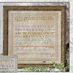 Jan Hicks Creates! - Antonia Rosel y Garcia 1886 - Spanish Reproduction Sampler by Jan Hicks