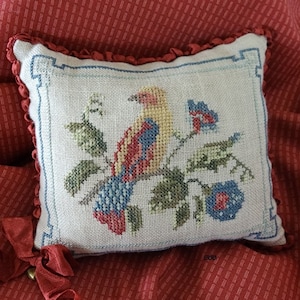 Samplers Not Forgotten - Regal Bird Kit - Original design by Kimberly Nugent