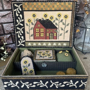 Mani Di Donna - Red House Sewing Box - Original design by Simona Bussiglieri