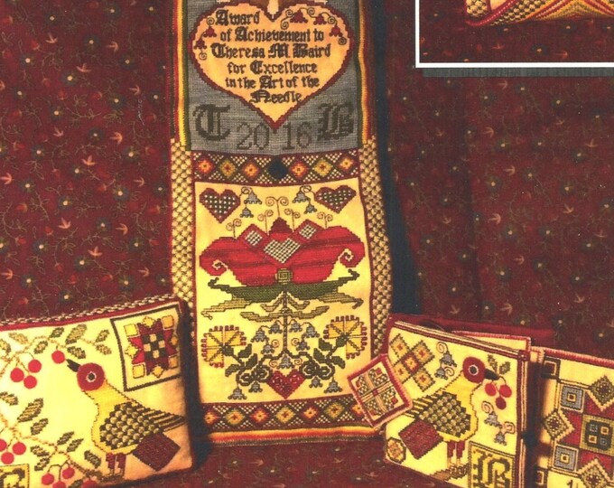 Heart's Ease Examplar Workes Fraktur Huswif Part I Etsy