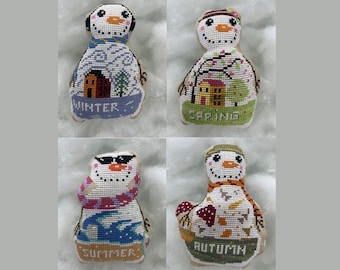 Romy's Creations - Snowman Winter, Spring, Summer & Autumn - Original designs by Romina Petrucci of Italy