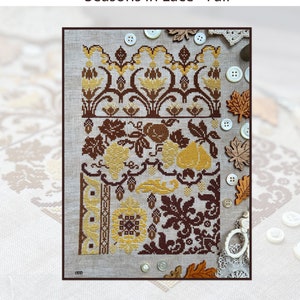 Jan Hicks Schafft! - Jahreszeiten in Spitze - Herbst - Original Design von Jan Hicks - PDF Instant Download