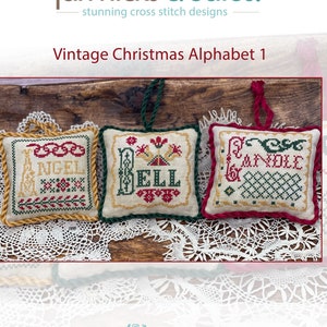Jan Hicks Creates! - Vintage Christmas Alphabet 1 - Original designs by Jan Hicks PDF Instant Download