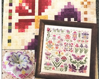 Rosewood Manor Designs / Karen Kluba ~ S-1287 Dreaming Of Iris - Cross Stitch & Quilting Projects