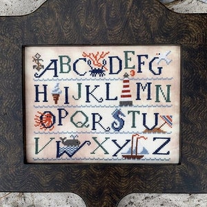 Carriage House Samplings - Sampler Of The Sea - Original design by Marty Barrick