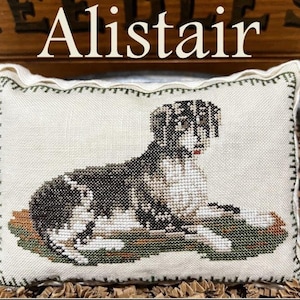 La casa Scarlett - Alistair - Motivo de muestrario antiguo de Tanya Brockmeyer