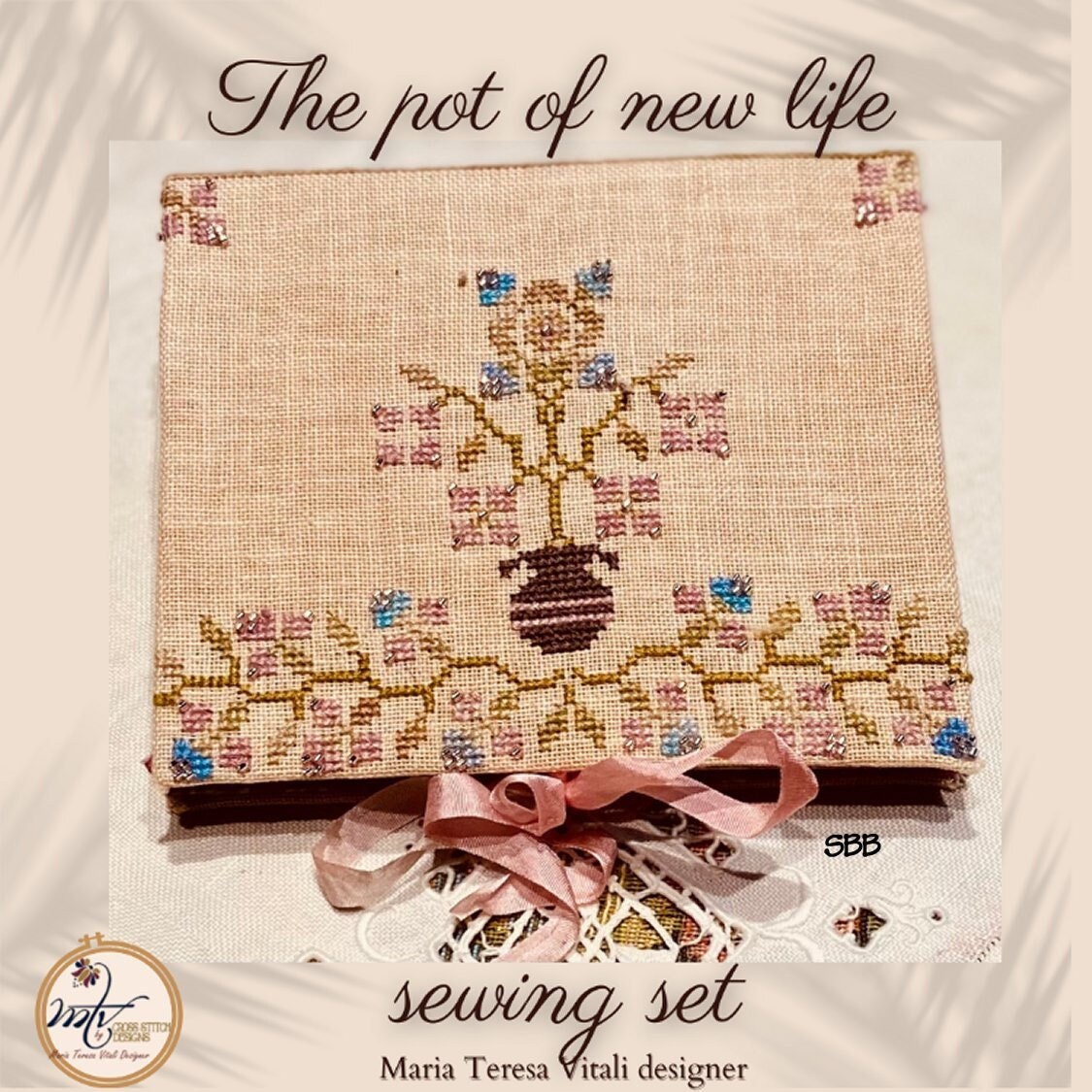 2023 Nashville Market - MTV Designs - The Pot Of New Life Sewing Set - Original design by Maria Teresa Vitali of Italy