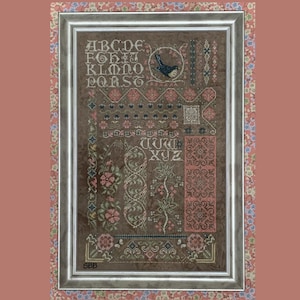 Rosewood Manor - S-1126 Hawthorne Hill Sampler - Original design by Karen Kluba