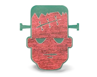Stitchy Prose - Frankenstein Acrylic Needle Minder ~ Made by Holly Freeman
