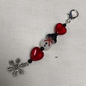Embellishing Bits ~ Snowman Scissor Fob