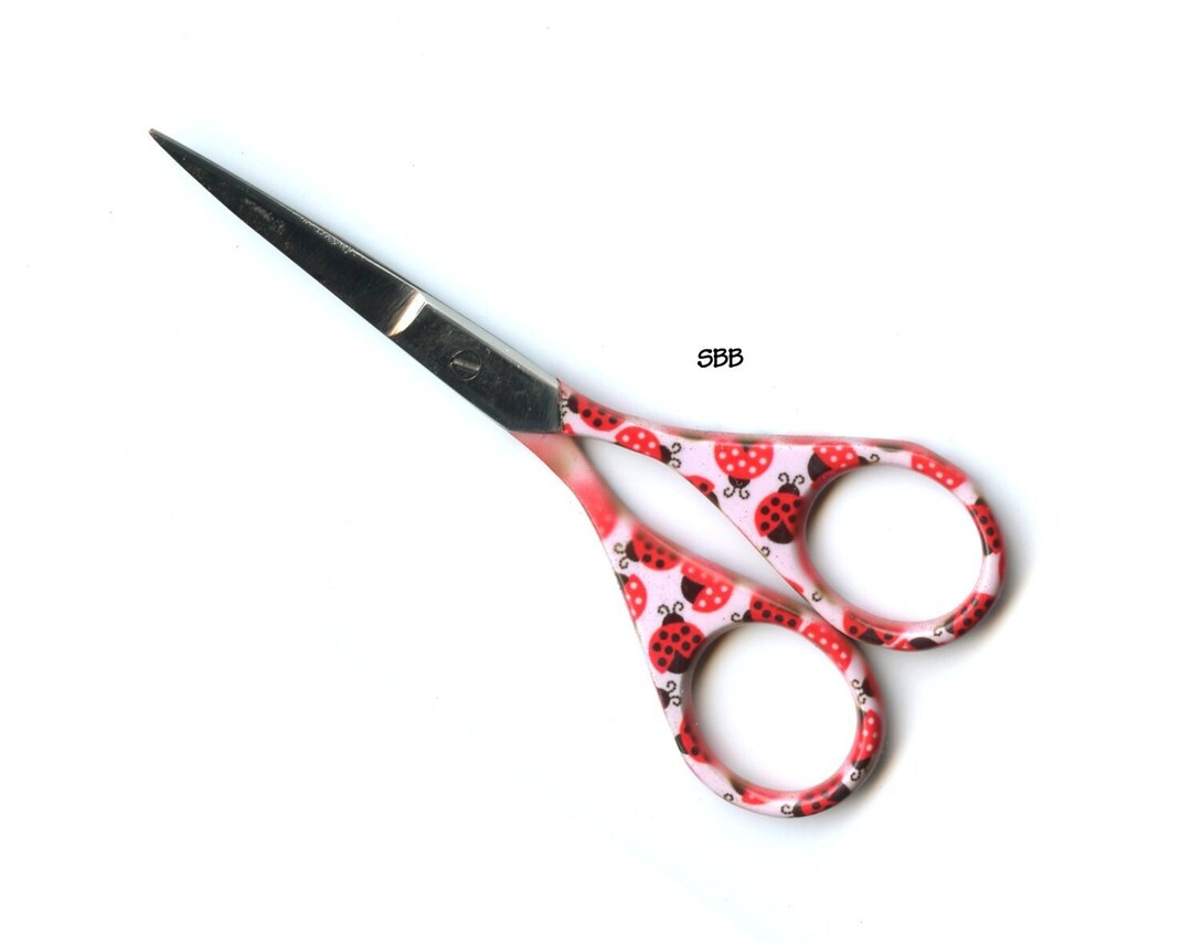 Dinkydyes Designs Scissors 57 Ladybug 4 Long Etsy