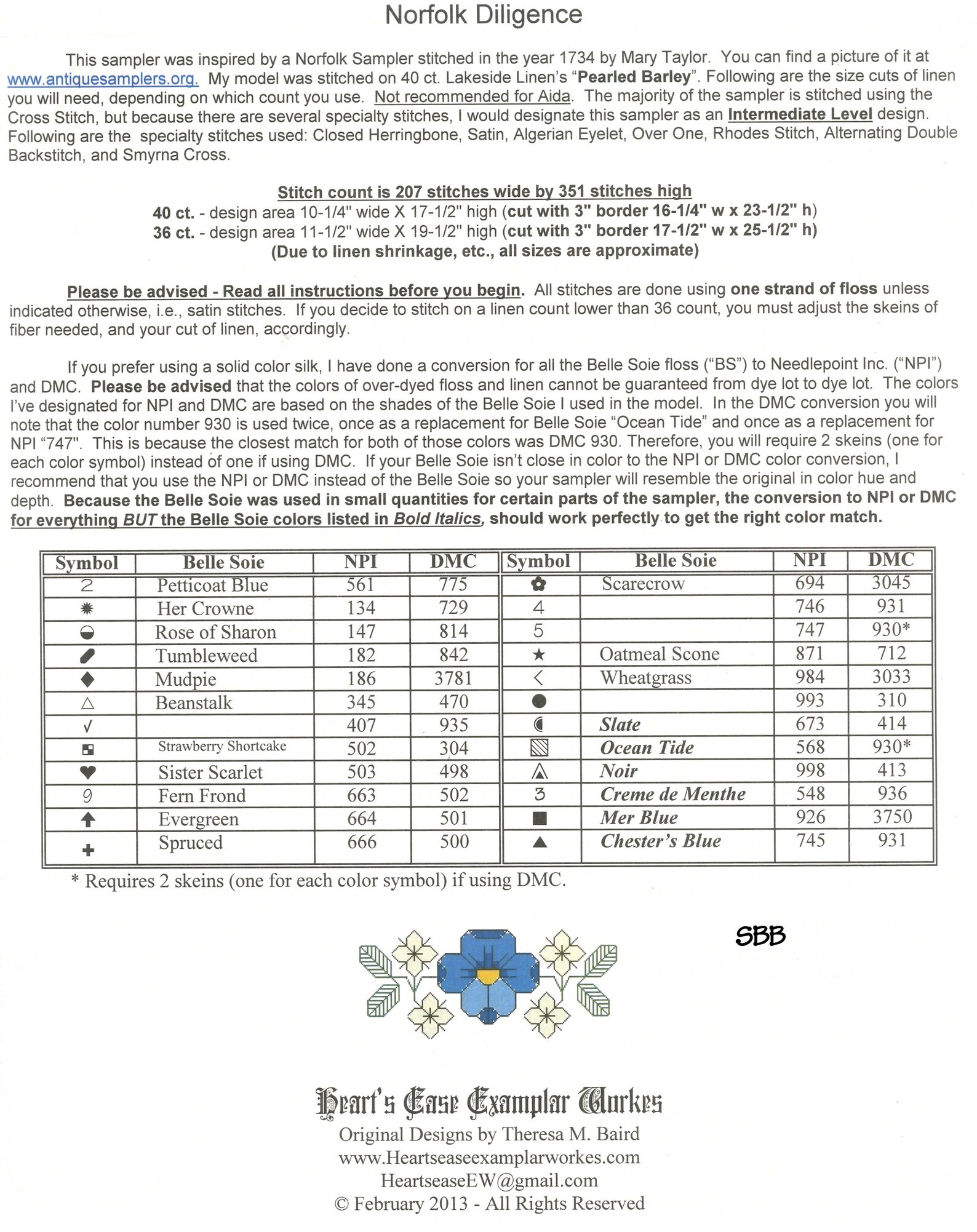 Heart's Ease Examplar Workes Norfolk Diligence Etsy