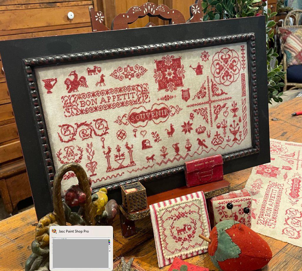 NeedleWorkPress - Lone Eagle Sampler - Antique Sampler Adaptation design by Victoria LoPiccolo Jennett & Maegan Jennett