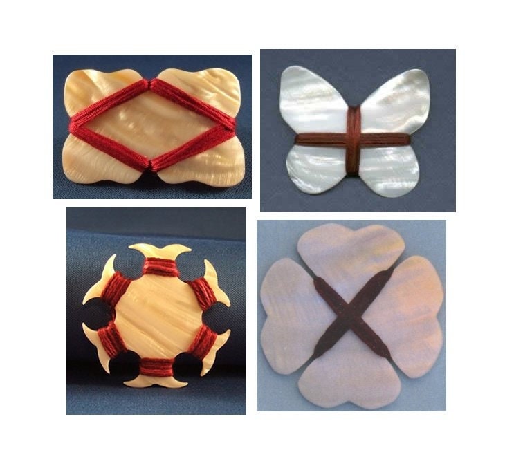 Kelmscott Designs ~ Mother Of Pearl Thread Winders