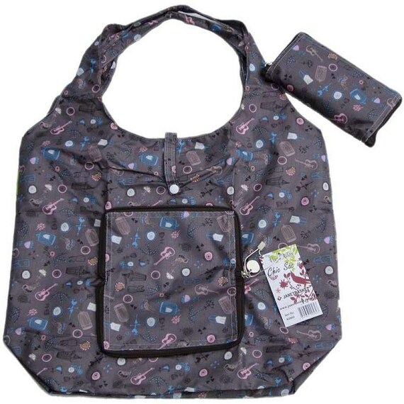 Xchic Sac II by Janetbasket Reusable Totes That Zip up Into Small 6 X 4 X 1 Size to Carry Anywhere Etsy