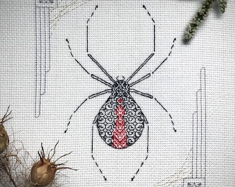 Urban Stitcher - Redback Spider - Original design by Sian Fish of the UK!