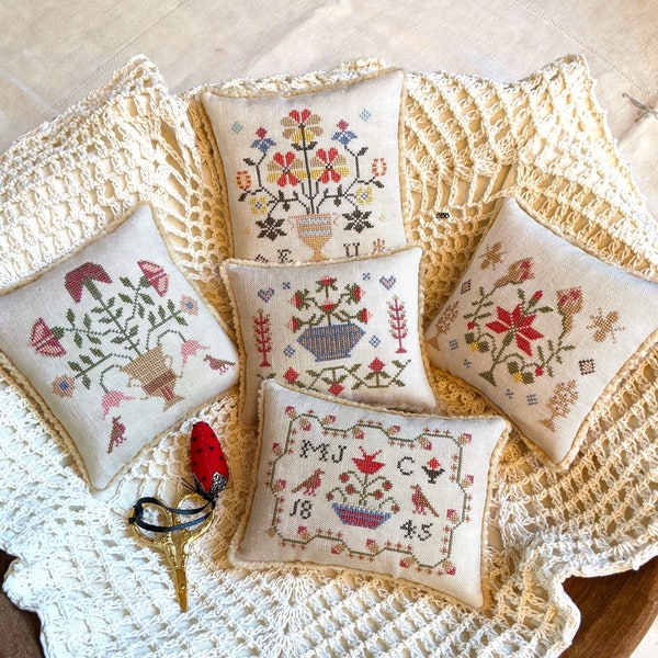 Lila's Studio - Mary Jane's Motifs - Reproduction Sampler by Lila C. Umstead