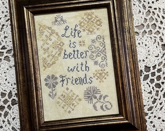 From the Heart NeedleArt  - Quaker Friends - Original design by Wendy Peatross