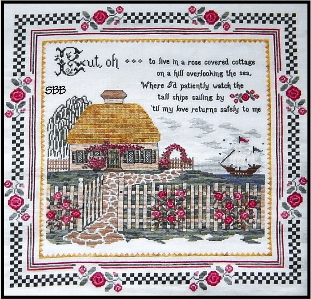 Heart's Ease Examplar Workes Cottage by the Sea Original Design by