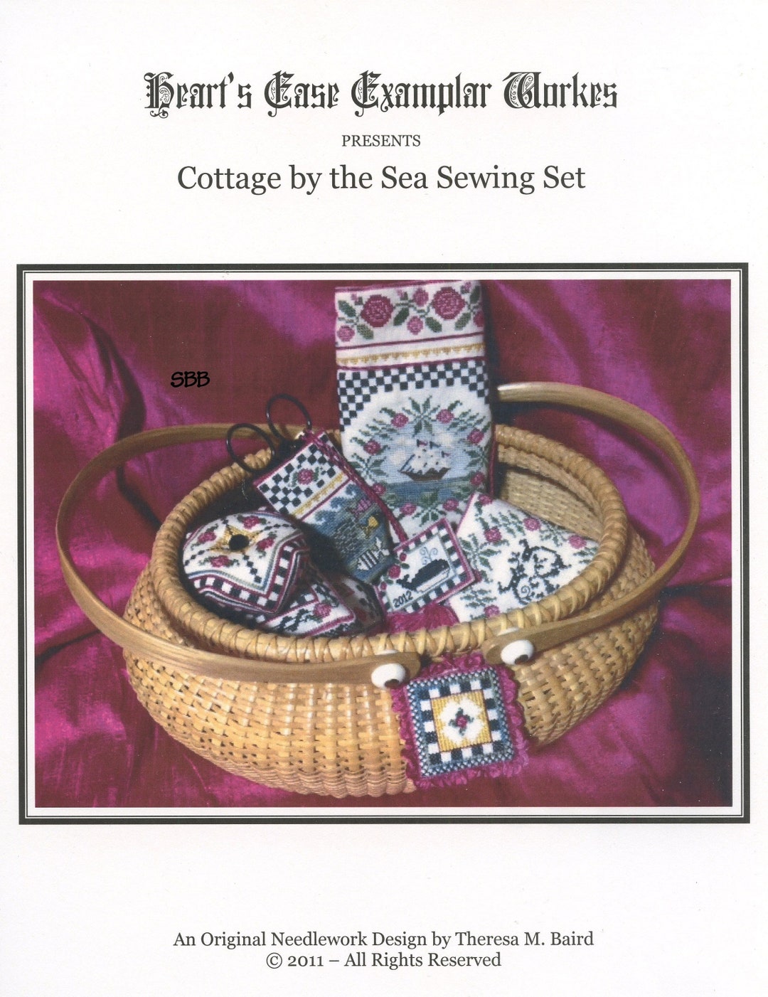 Heart's Ease Examplar Workes Cottage by the Sea Sewing Etsy