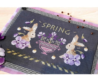 Samplers And Primitives - Bunny Spring - Original design by Regina Kovacheva