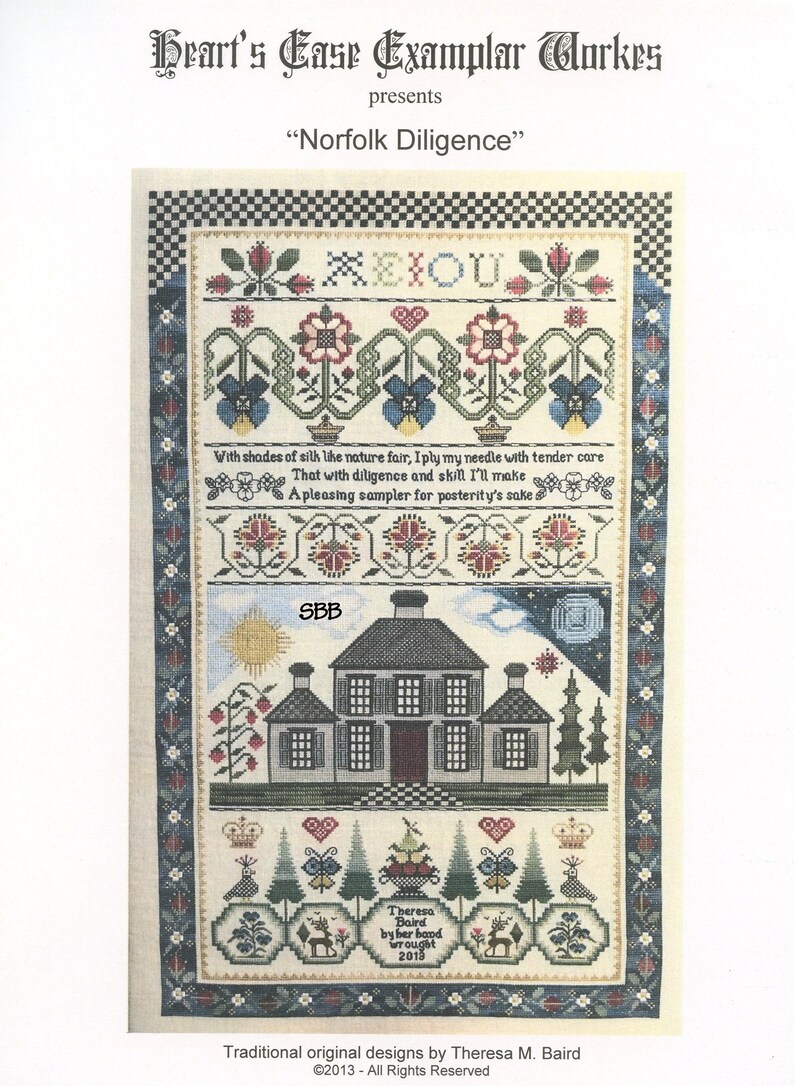 Heart's Ease Examplar Workes Norfolk Diligence Etsy