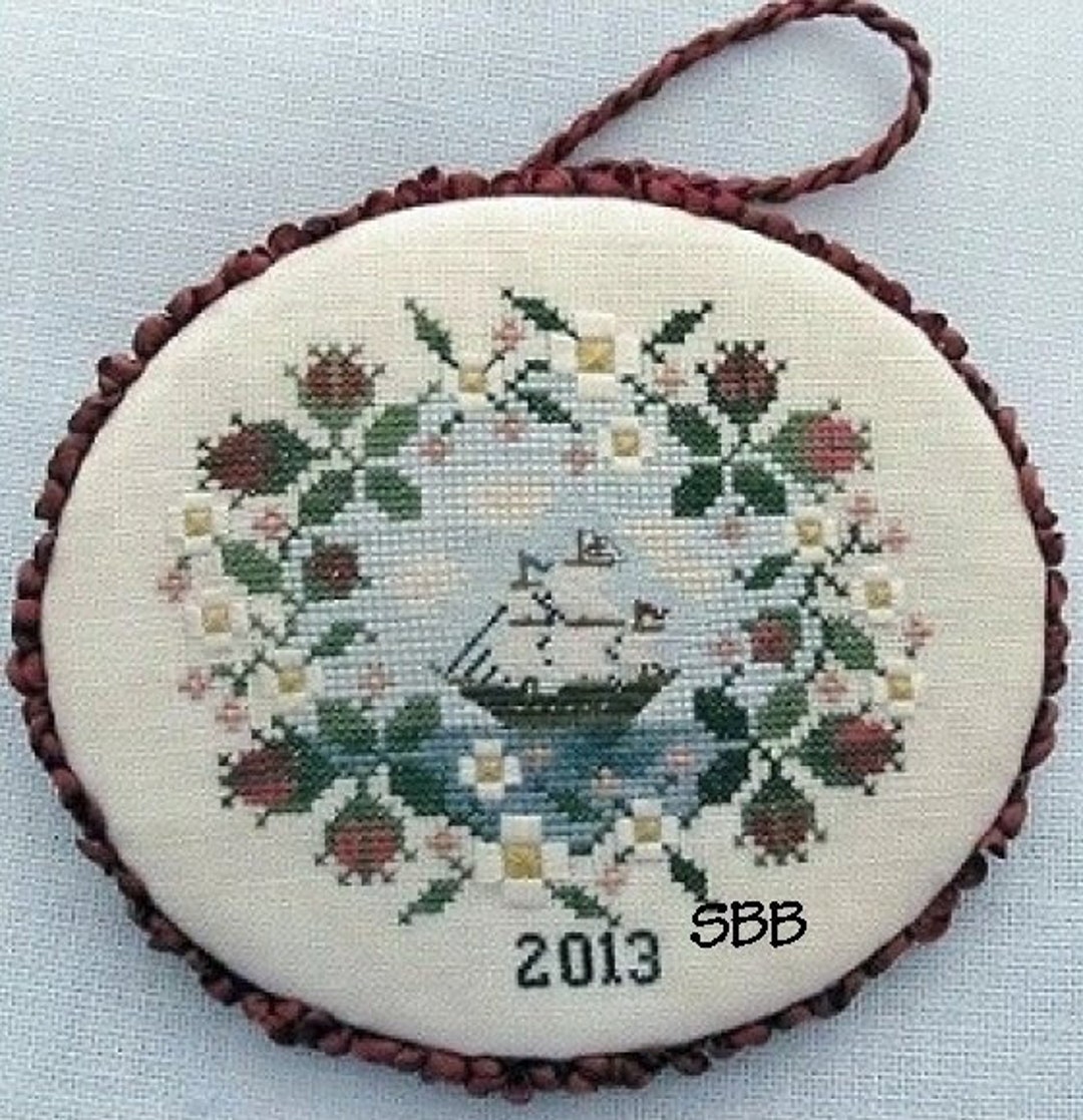 Heart's Ease Examplar Workes Mayflower Rose Ornament Original Design by