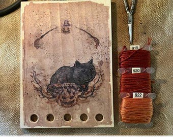 The Primitive Hare - Witchy Cat Thread Keep - Made by Isabella Abbiati of Italy