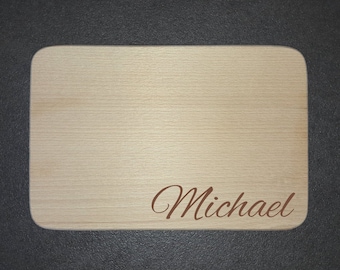 Book Breakfast Boards with Name - Personalized Gift Idea with Engraving