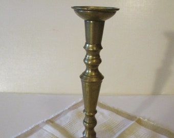 1 großer Kerzenleuchter Messing, 22 cm, Tischleuchter, Vintage Leuchter,