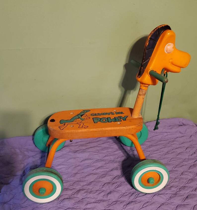 Vintage Gumby Rare Gumbys Pal Pokey Toy Riding Horse Made by Etsy