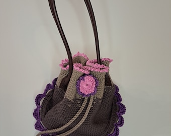 crocheted handbag