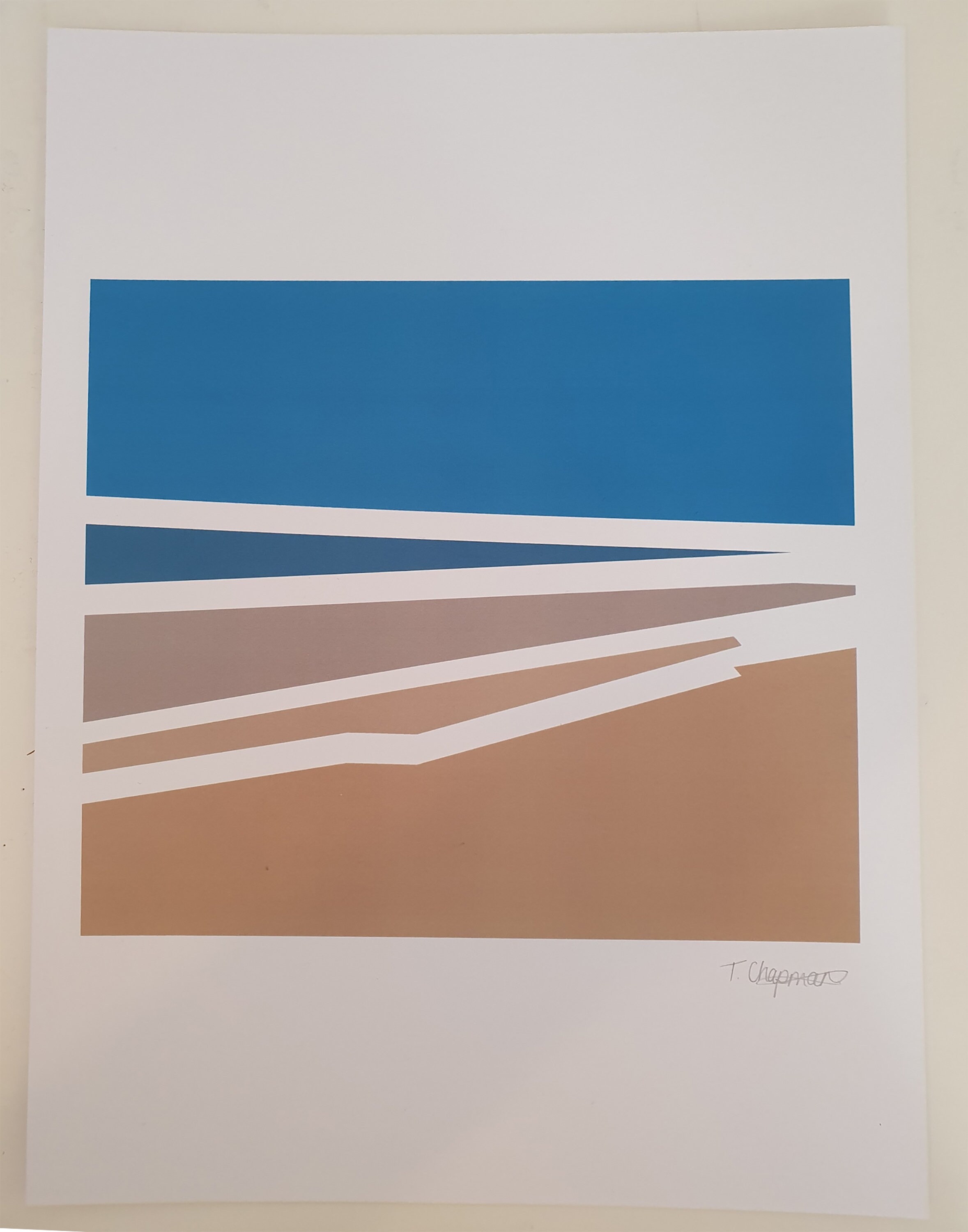 Landscape Abstraction 6 A4 Print Etsy