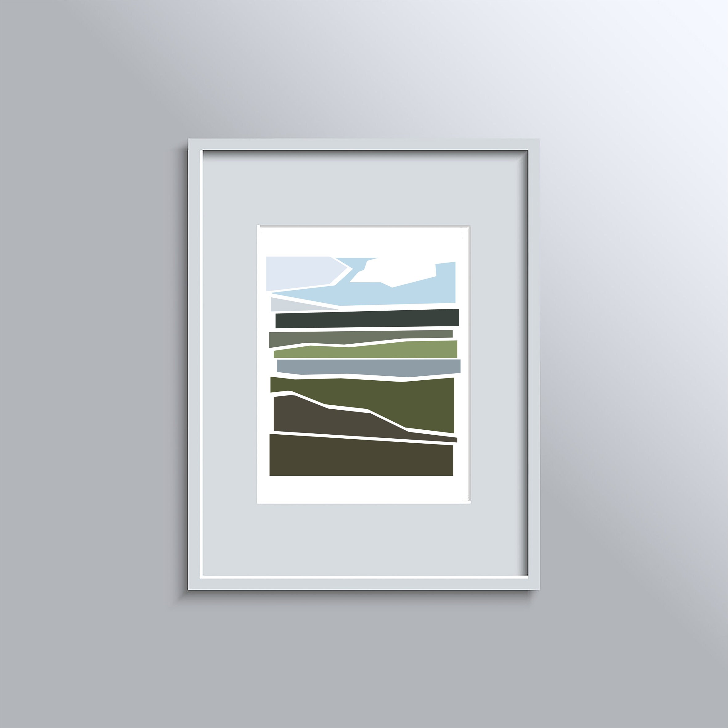 Landscape Abstraction 10 A4 Print Etsy