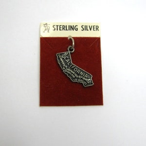 Sterling Silver California Charms Hollywood Farmers Market and State of California Charms image 4