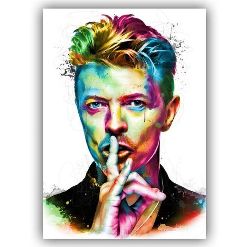 David Bowie Print A3 formaat Retro Vintage Decor Poster Etsy Nederland