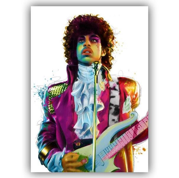 Prince Rogers Nelson Purple Rain Guitar Print A3 Size Vintage | Etsy