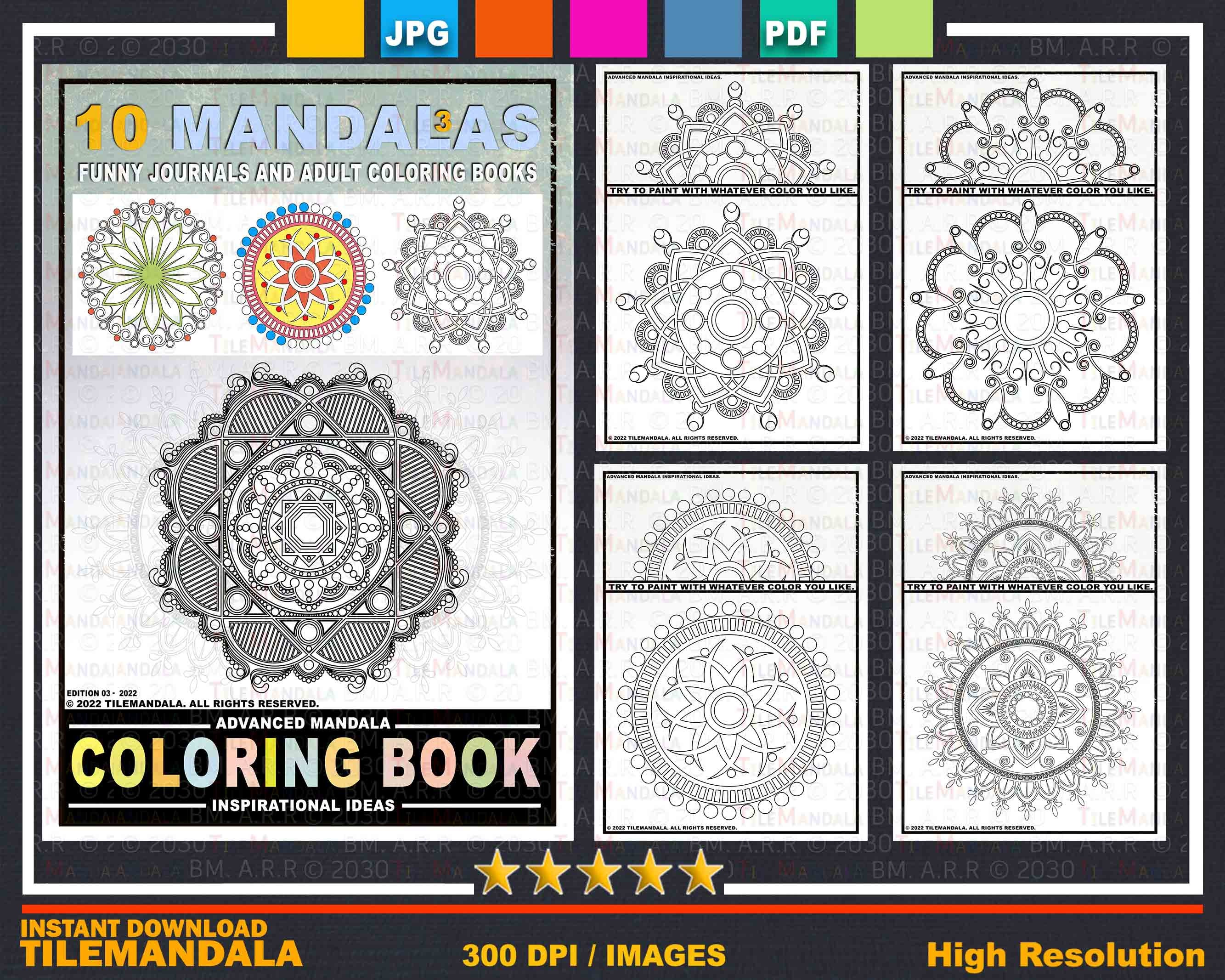40 designs PDF Coloriage livre de coloriage adulte avancé 40