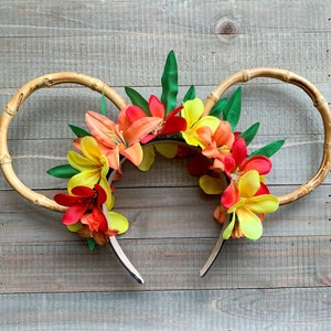 Tequila Sunrise Tropical Bamboo Minnie Mouse Ears