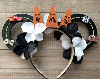 Halloween Cars Land Floral Minnie Mouse Ears