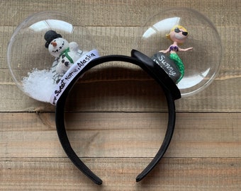 Knick Knack Pixar Short Inspired Snow Globe Mickey Minnie Ears