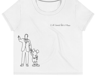 Walt & Disney Partners Statue Crop Tee