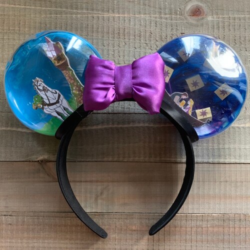 Tangled Inspired Minnie Mouse Snowglobe Ears